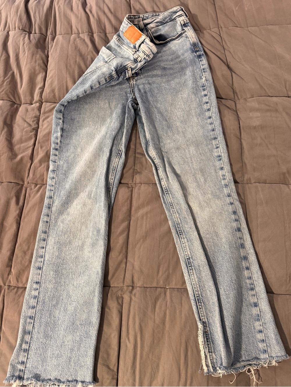 Zara Light Blue Flare Jeans